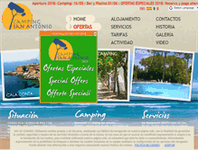 Tablet Screenshot of camping-sanantonio.com